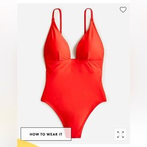 J Crew Plunge One Piece